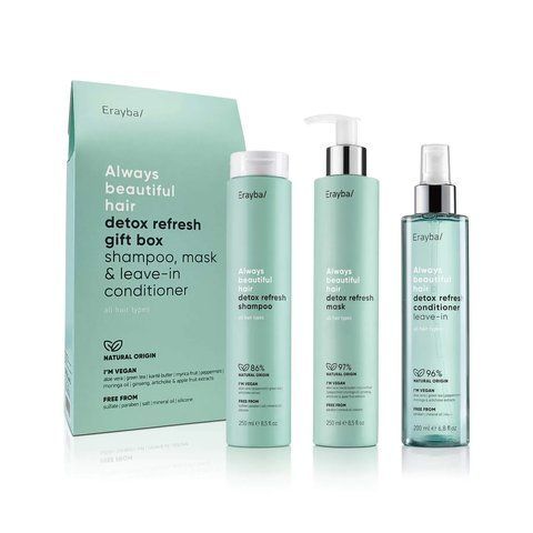 Erayba Подарунковийй набір ABH Detox (Shampoo 250 мл.+ Mask 250 мл. + Leave-in conditioner 200 мл.) 3024842422 фото